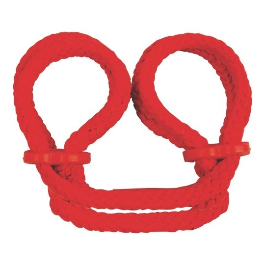 ESPOSAS PARA LOS TOBILLOS JAPANESE SILK LOVE ROPE ROJAS