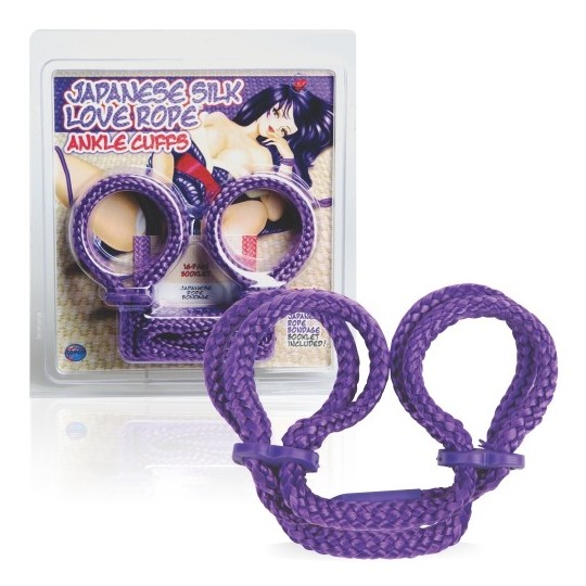 ESPOSAS PARA LOS TOBILLOS JAPANESE SILK LOVE ROPE MORADAS