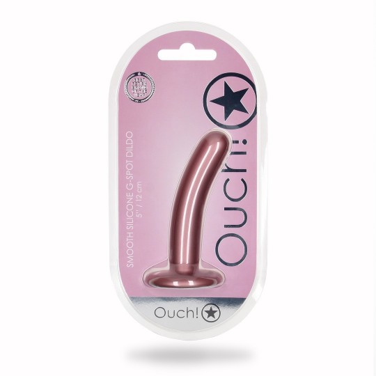 SMOOTH SILICONE G-SPOT DILDO - 5'' / 12 CM