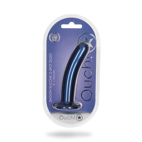 SMOOTH SILICONE G-SPOT DILDO - 6' / 14,5 CM