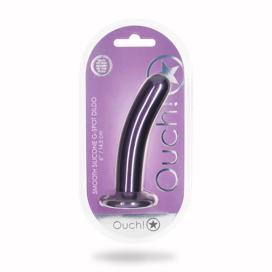 SMOOTH SILICONE G-SPOT DILDO - 6'' / 14,5 CM