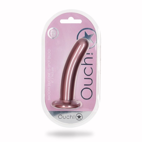 SMOOTH SILICONE G-SPOT DILDO - 6'' / 14,5 CM