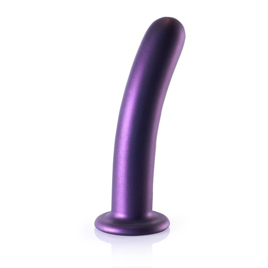 SMOOTH SILICONE G-SPOT DILDO - 7\'\' / 17 CM