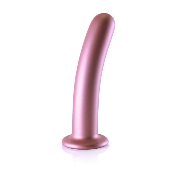 SMOOTH SILICONE G-SPOT DILDO - 7'' / 17 CM