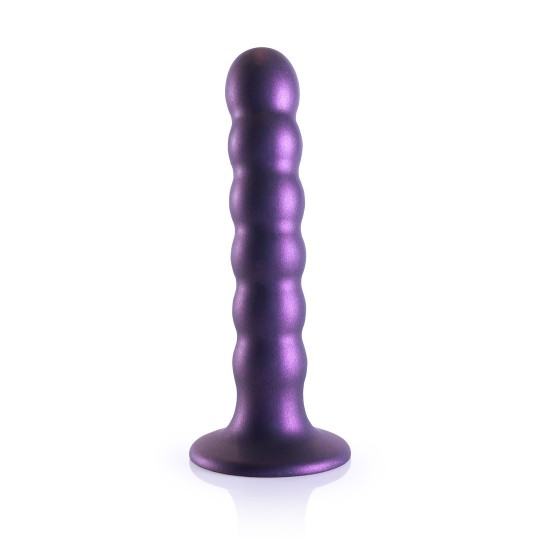 BEADED SILICONE G-SPOT DILDO - 5' / 13 CM