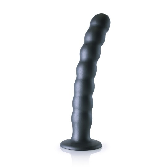 BEADED SILICONE G-SPOT DILDO - 8' / 20,5 CM