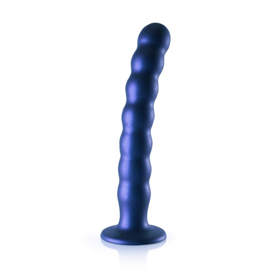 BEADED SILICONE G-SPOT DILDO - 8' / 20,5 CM