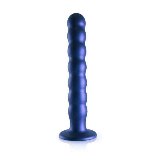 BEADED SILICONE G-SPOT DILDO - 8' / 20,5 CM