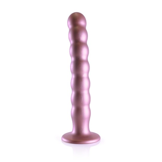 BEADED SILICONE G-SPOT DILDO - 8' / 20,5 CM