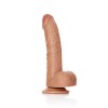 DILDO REALISTA CON TESTICULOS CURVED 8 /20,5 CM REALROCK