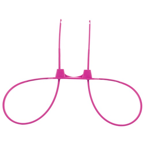 Disposable ouch! zip tie cuffs pink Disposable ouch! zip tie cuffs pink