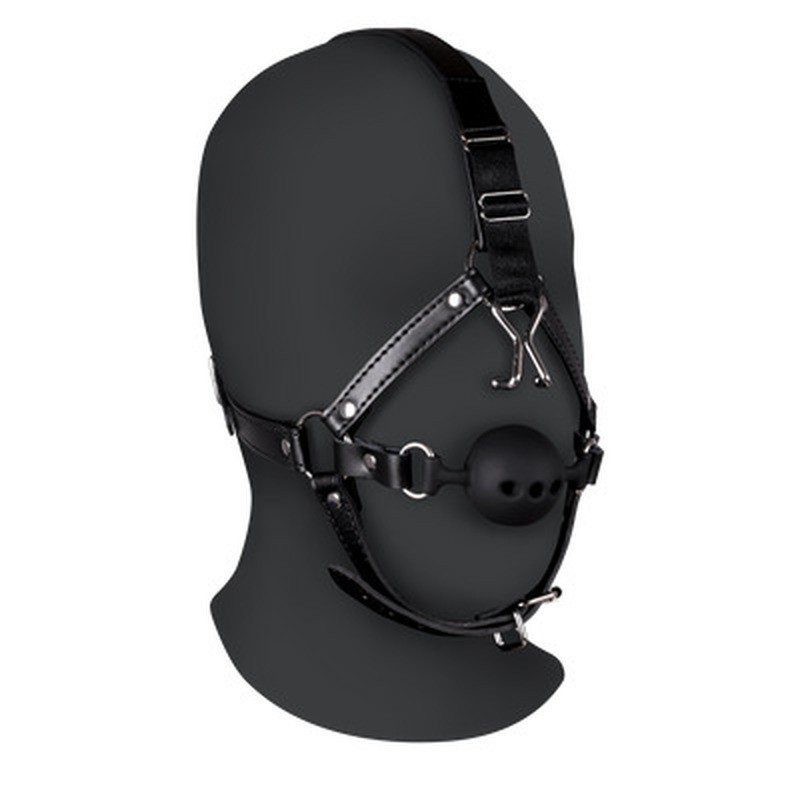 Ouch! Xtreme – Maschera con ball gag e ganci