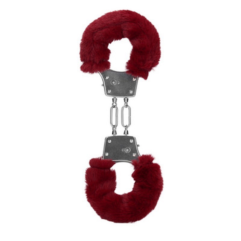 Manette con peluche furry metal rosso ouch!