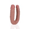 DILDO DOBLE U SHAPED DOUBLE DILDO 5 / 12,7 CM REALROCK
