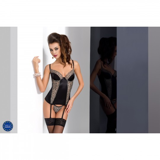 CORSÉ Y TANGA MONTANA NEGRO PASSION