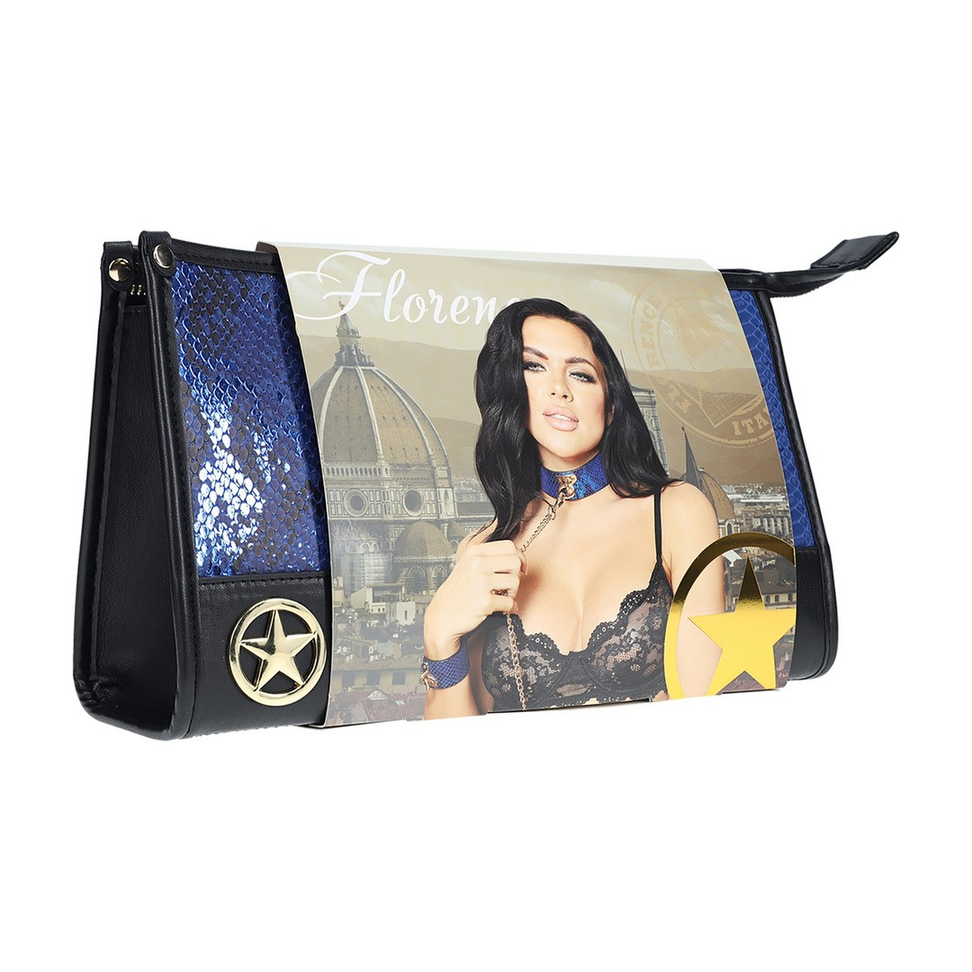 Kit con borsa florence collection blu ouch!