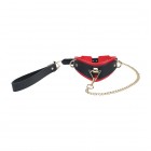 COLLAR CON CADENA MILAN COLLECTION NEGRO/ROJO OUCH!