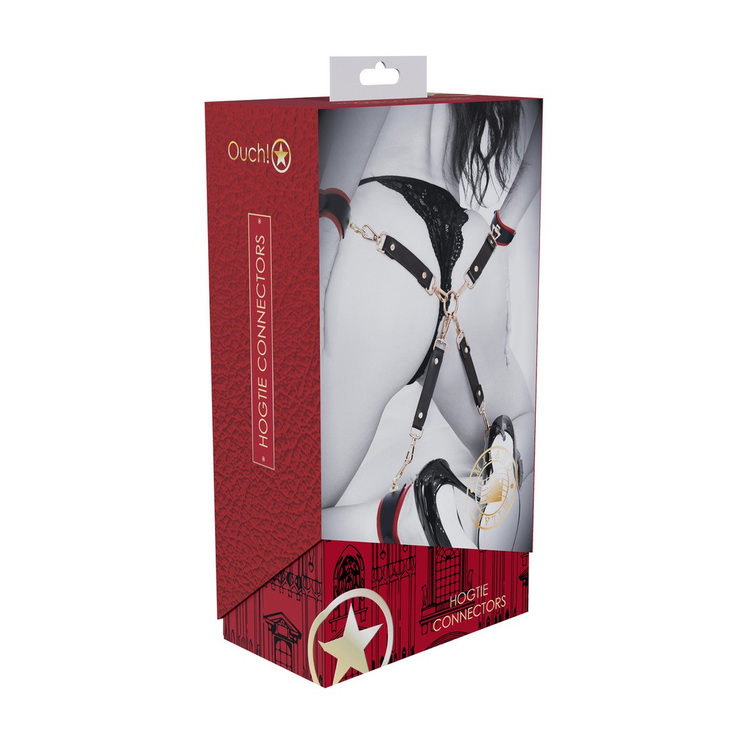 Ouch! – Milan Collection hogtie a 4 vie nero e rosso Ouch! – Milan Collection hogtie a 4 vie nero e rosso