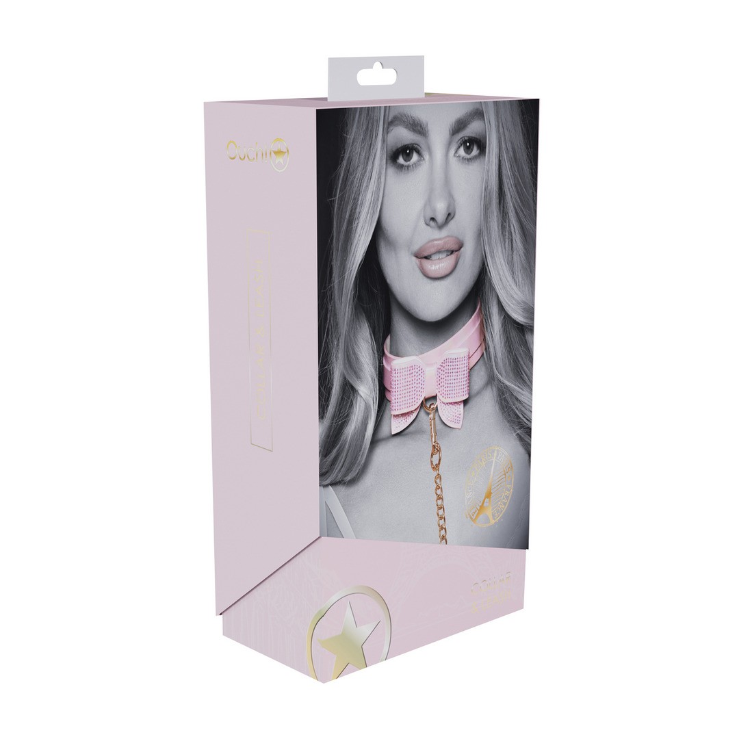 Ouch! – Collare con guinzaglio Paris Collection rosa Ouch! – Collare con guinzaglio Paris Collection rosa