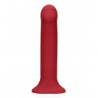 VIBRADOR NON-PHALLIC VIBRATING DILDO GRANDE RASPBERRY RED LOVELINE