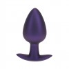 PLUG ANAL SMOOTH SILICONE LARGE 3,5 /8,9 CM METALLIC PURPLE OUCH!