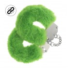 ESPOSAS DE FELPA HEAVY-DUTY FLUFFY VERDE OUCH!