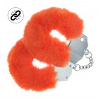 ESPOSAS DE FELPA HEAVY-DUTY FLUFFY POWDER NARANJA OUCH!