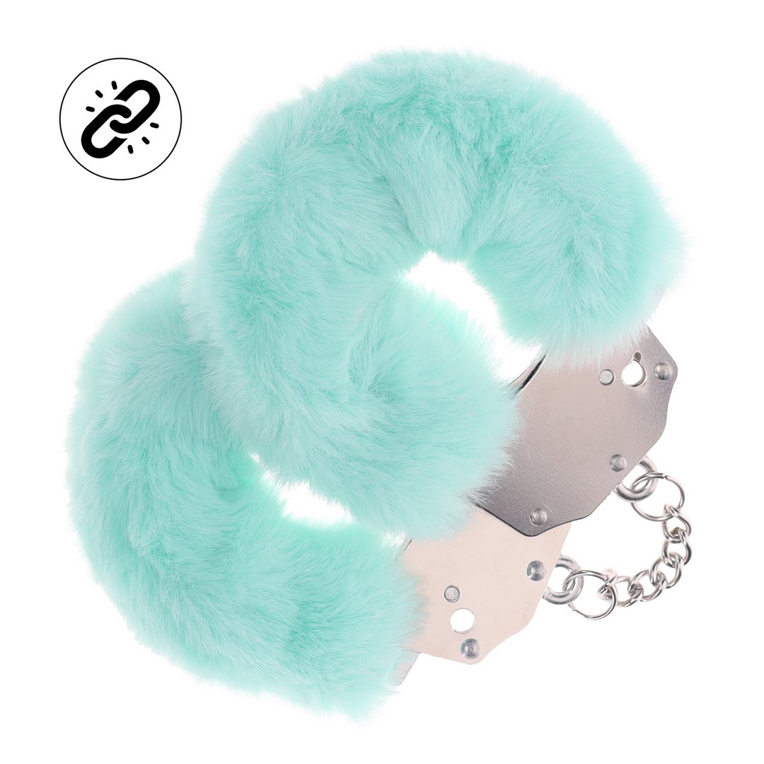 Manette di peluche heavy-duty fluffy powder green ouch!