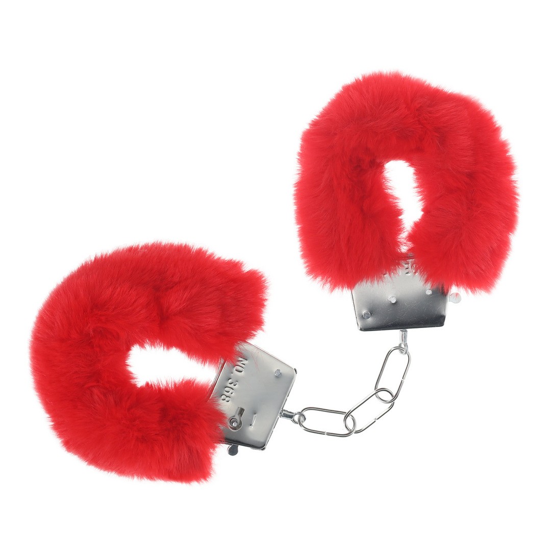 Manette di peluche classic fluffy rosso ouch!