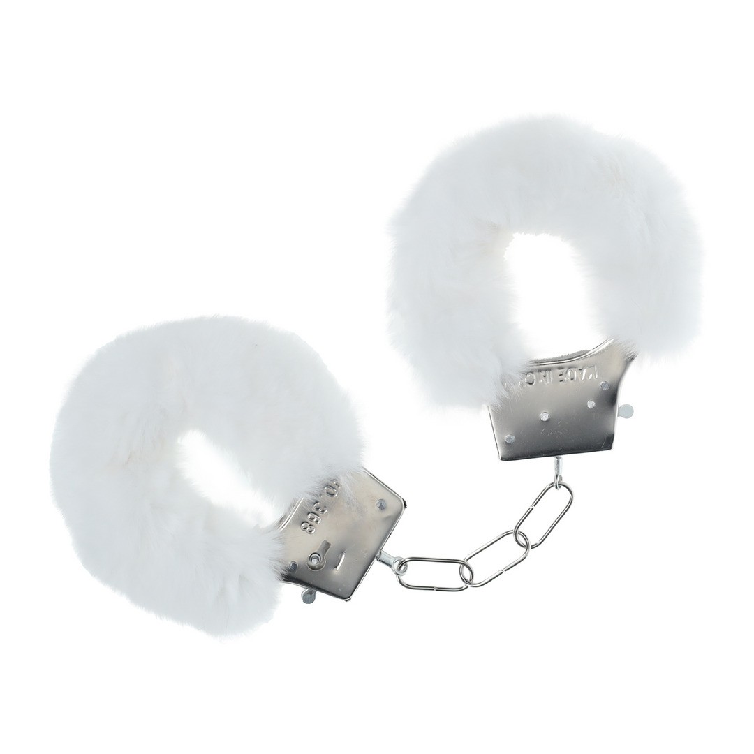 Manette di peluche classic fluffy bianco ouch!