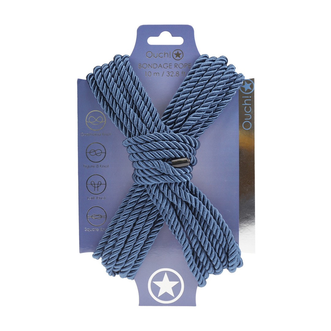 Cavo in poliestere per bondage 32.8 ft / 10 m blu mare ouch!