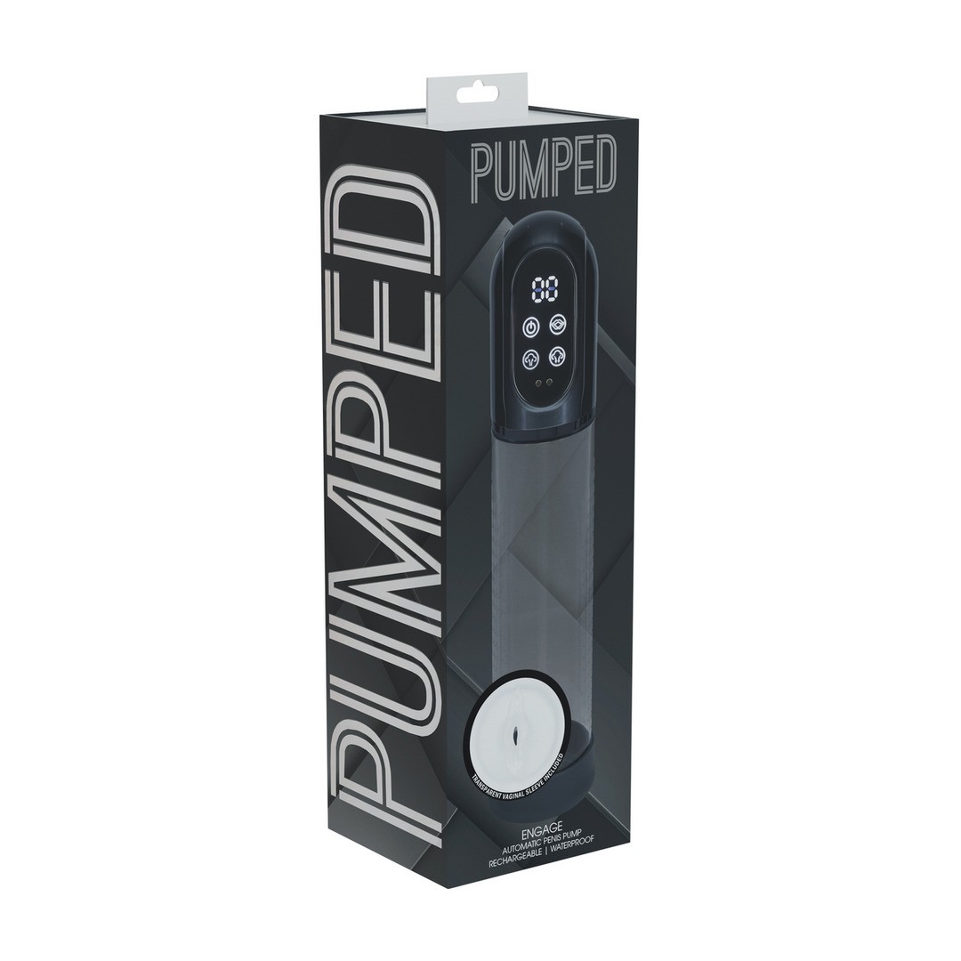Pompa automatica per il pene e masturbatore engage gun metal pumped