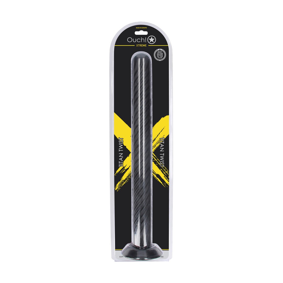 Ouch! – Titan Twist plug anale XXL 48 cm nero Ouch! – Titan Twist plug anale XXL 48 cm nero