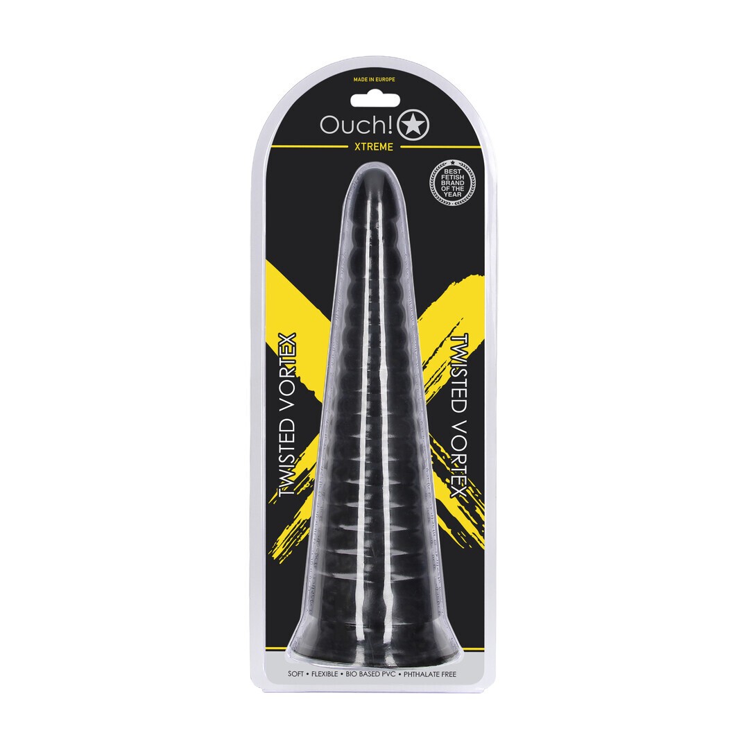 Ouch! – Twisted Vortex plug anale 30 cm nero Ouch! – Twisted Vortex plug anale 30 cm nero
