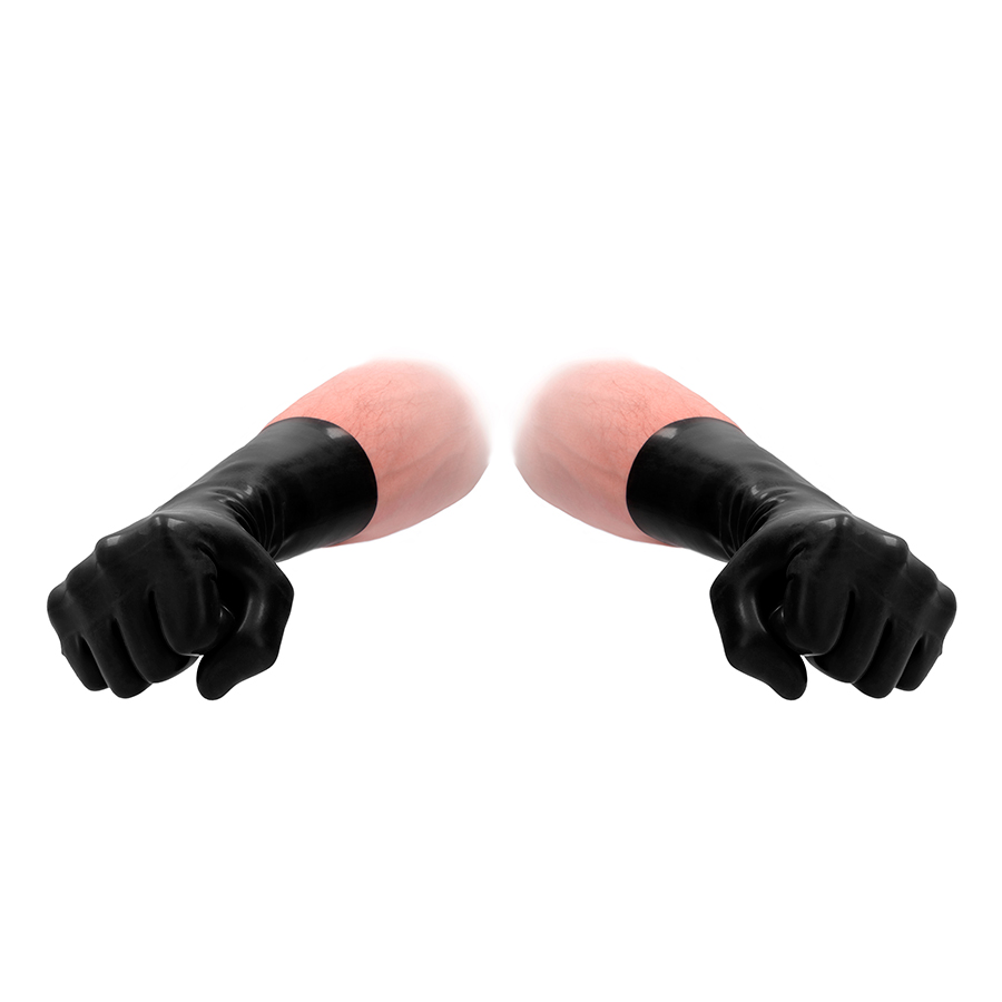 Fist it latex gloves black