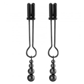 PINZAS PARA PEZONES OUCH! TEASING NIPPLE CLAMPS NEGRAS