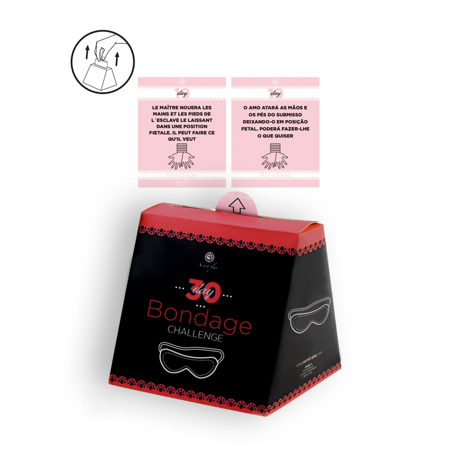 Secret play 30 day bondage challenge in portuguese and french