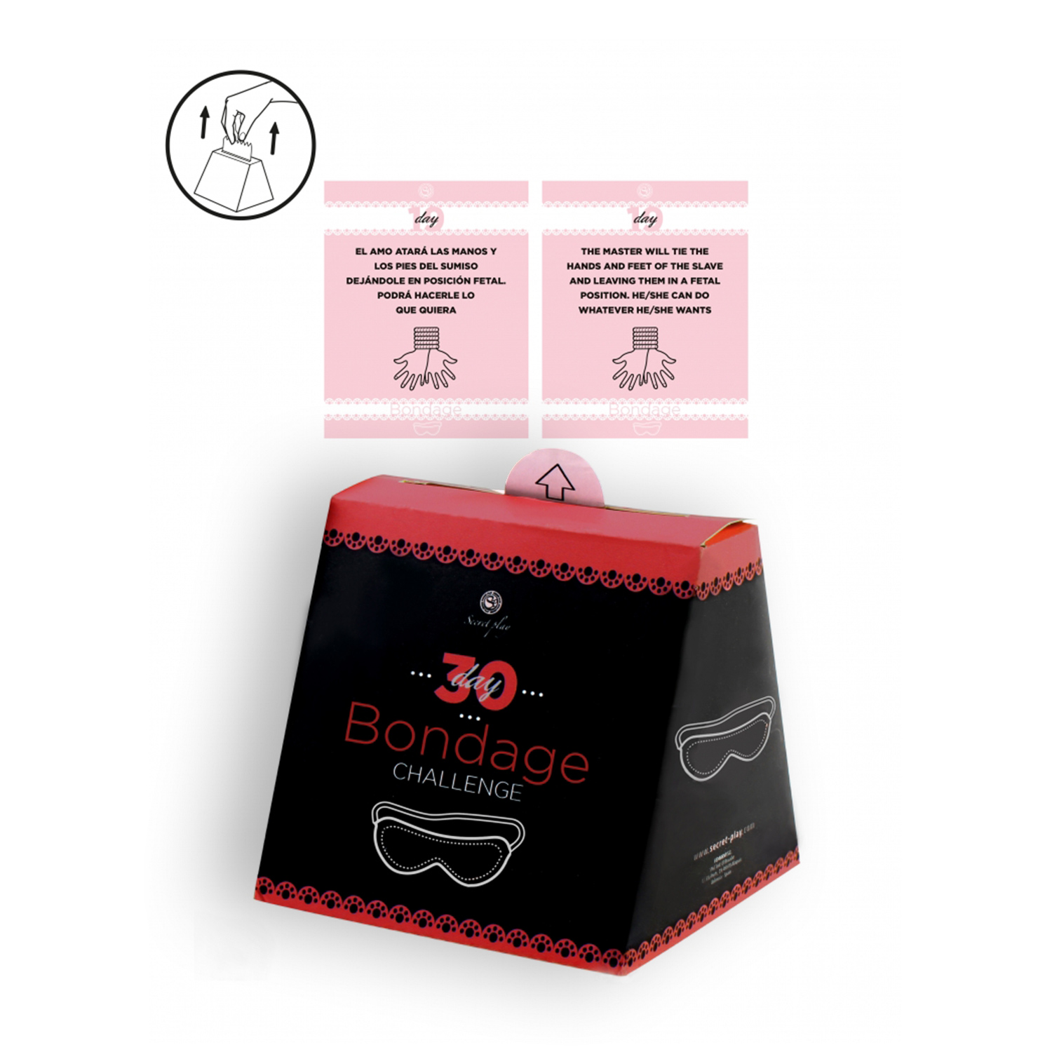 Secret play 30 day bondage challenge in english and spanish