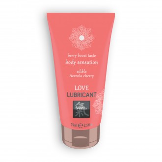 LUBRICANTE BESABLE LOVE BERRY BOST CON SABOR DE ACEROLA Y CEREZA SHIATSU™ 75ML