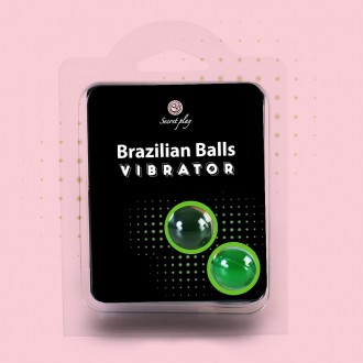 BOLAS LUBRICANTES BRAZILIAN BALLS SHOCK EFECTO VIBRADOR 2 x 4GR