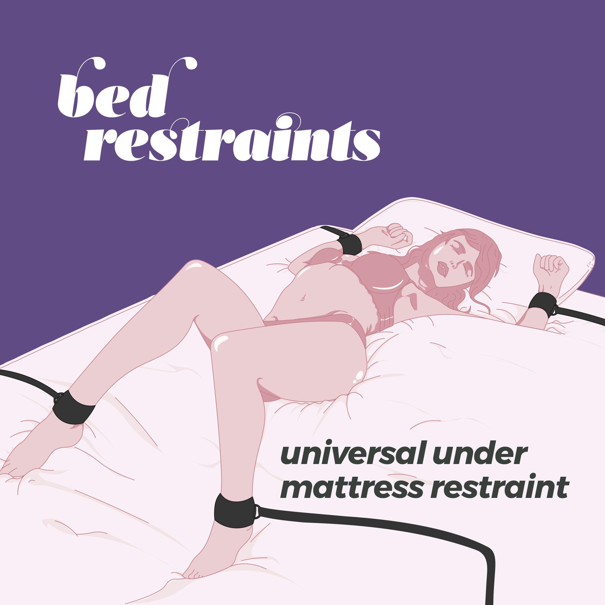Restricciones universales bed restraints crushious