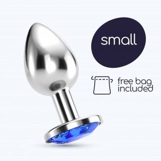 PLUG ANAL BIJOU BLEU PETIT CRUSHIOUS AVEC SAC VELOUTÉ GRATUIT