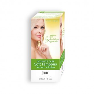 HOT™ INTIMATE CARE SOFT TAMPONES PACKAGE WITH 5 TAMPONS