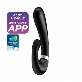 VIBRADOR HEAT WAVE COM APP SATISFYER PRETO