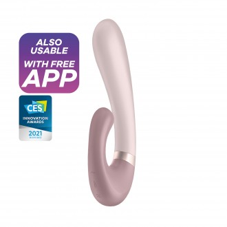 VIBRADOR HEAT WAVE CON APP SATISFYER ROSA