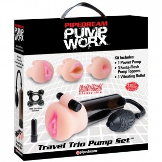 PUMP WORX TRAVEL TRIO PUMP SET