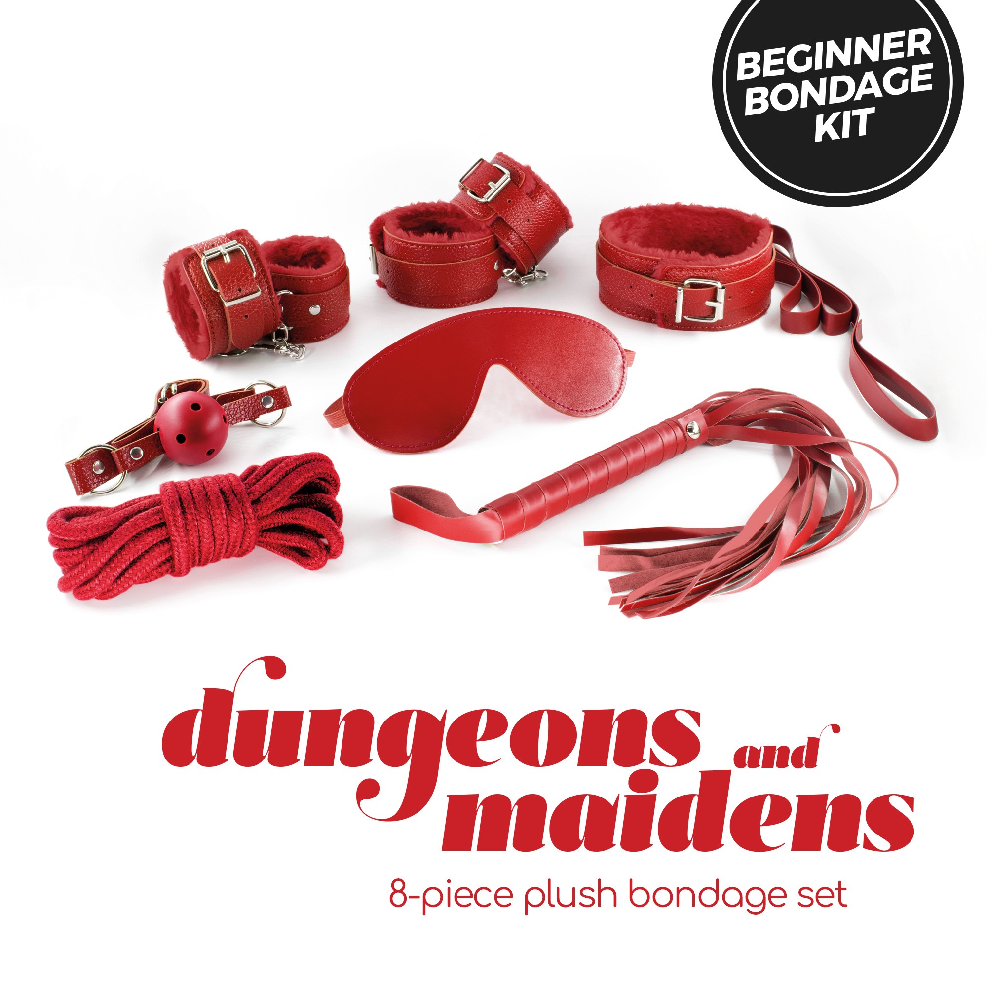 Kit BDSM dungeons & maidens rosso crushious