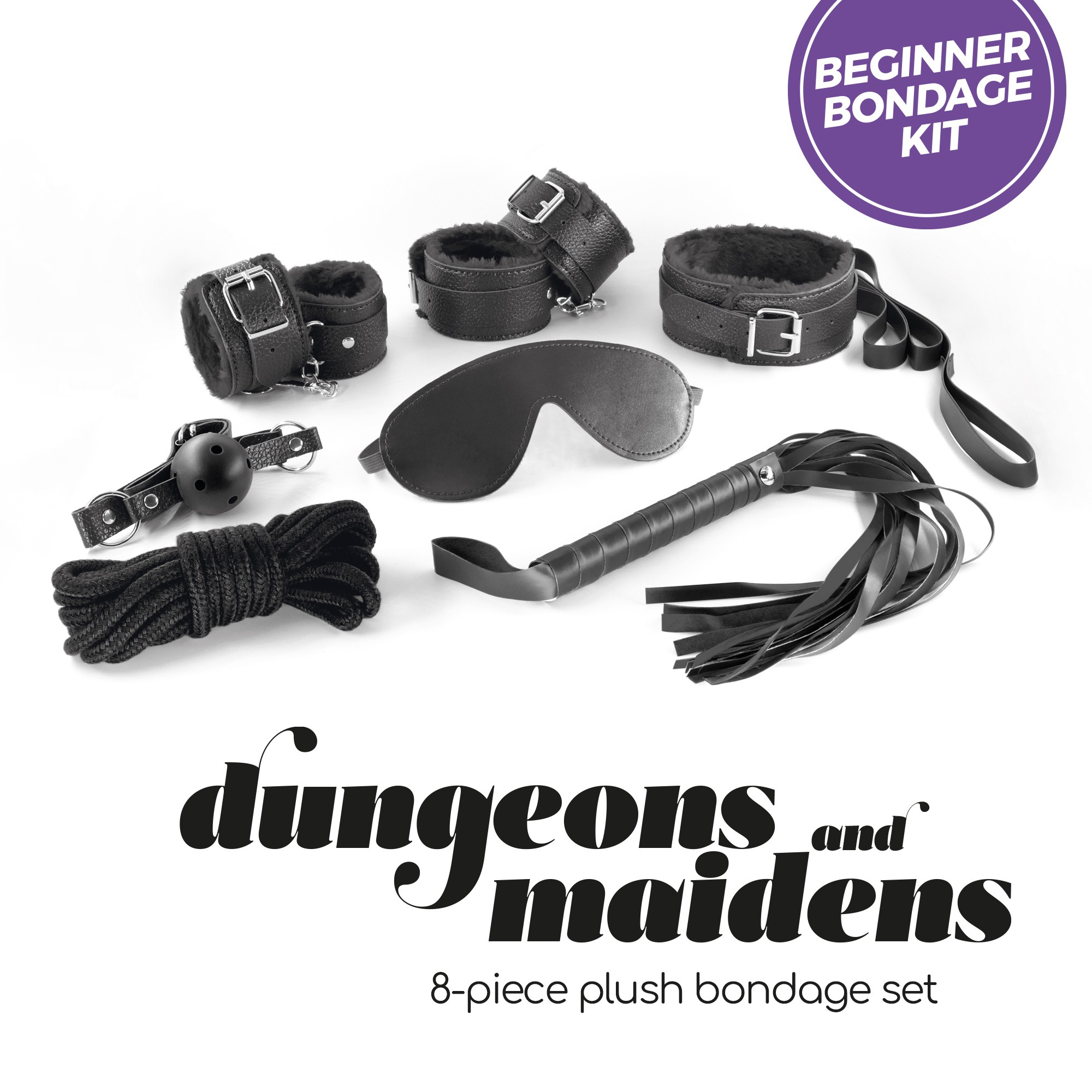 Kit BDSM dungeons & maidens nero crushious