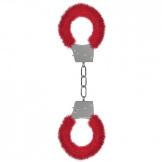 ALGEMAS COM PELUCHE BEGINNER'S FURRY HANDCUFFS VERMELHAS