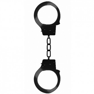 METAL BEGINNER'S HANDCUFFS BLACK